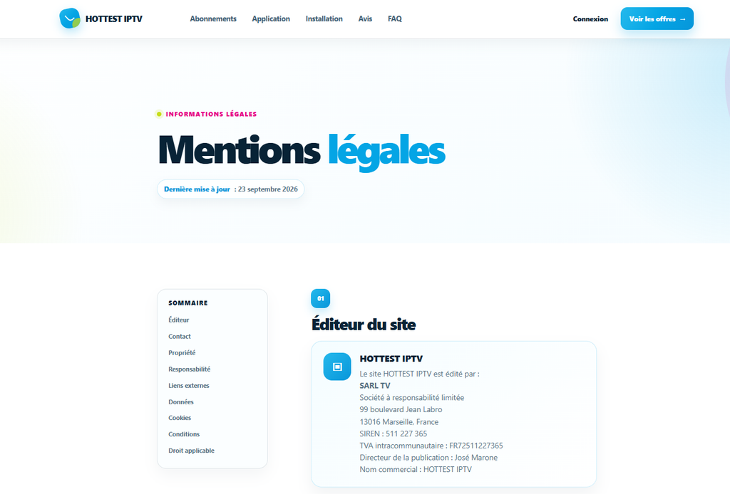 mentions légales