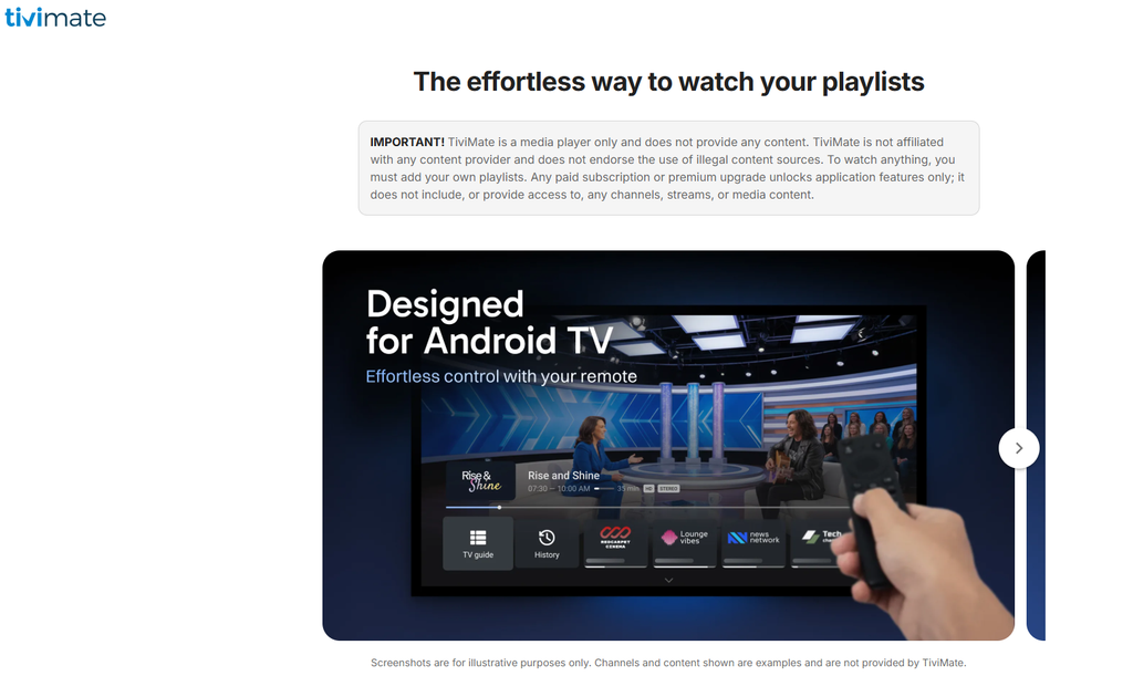 TiviMate sur une Smart TV