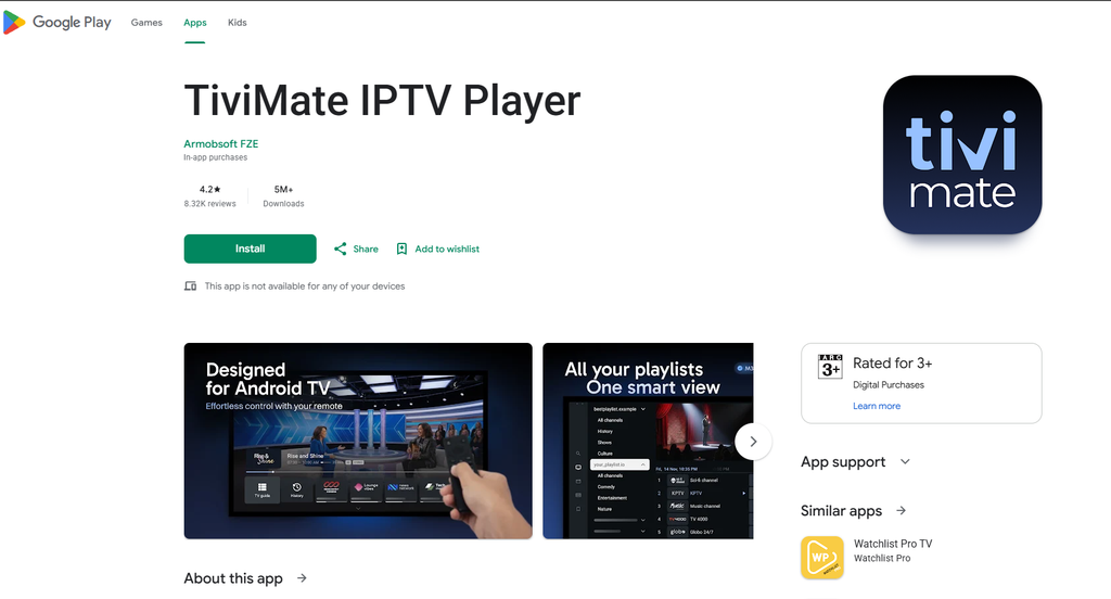 TIVIMATE PLAY STORE