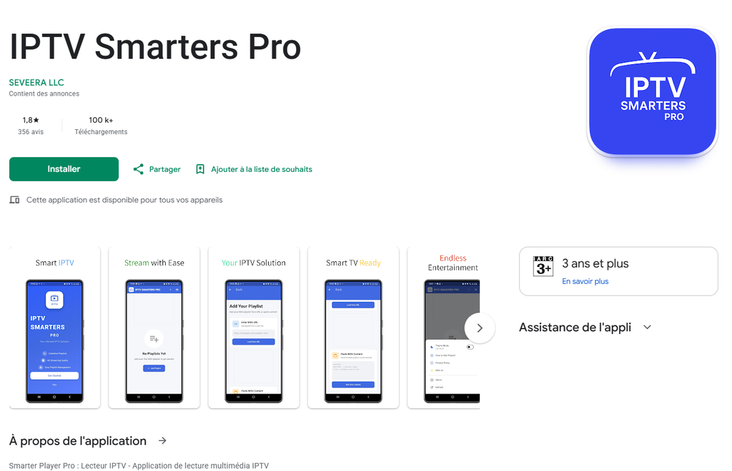 installer IPTV Smarters Pro sur Android TV