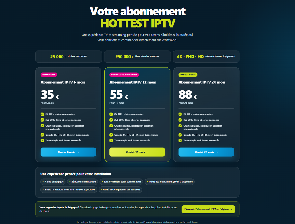 abonnement hottest iptv 